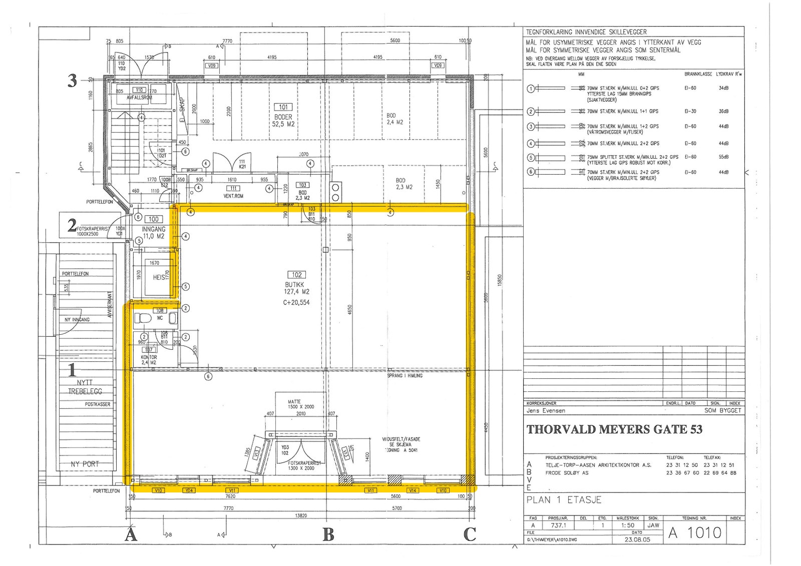 Planskisse Galleribilde