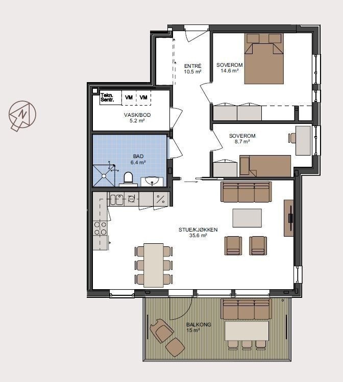Plantegning 401 Galleribilde
