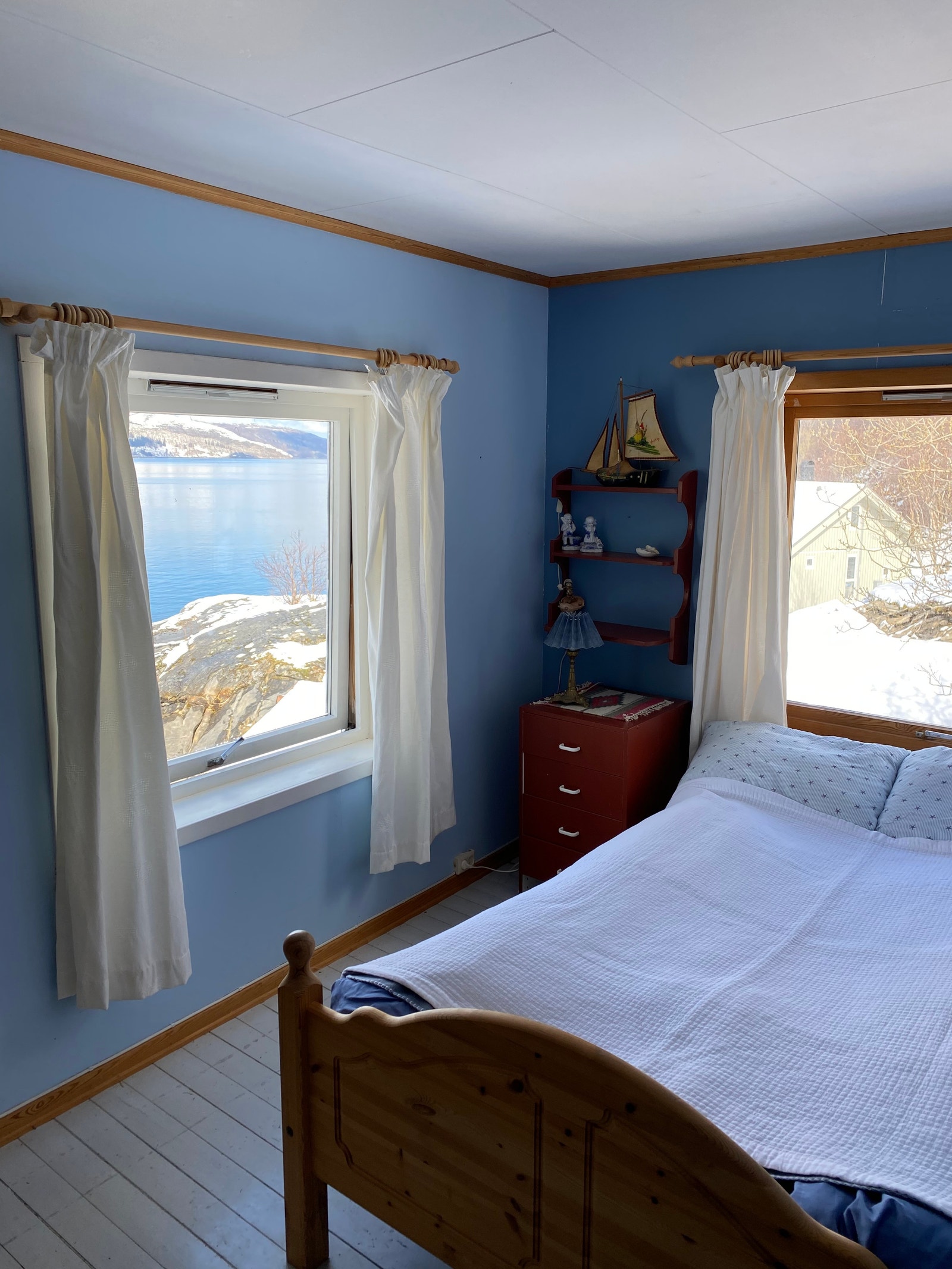 Soverom 2 her er det nå 2 enkeltsenger som kan settes sammen Galleribilde