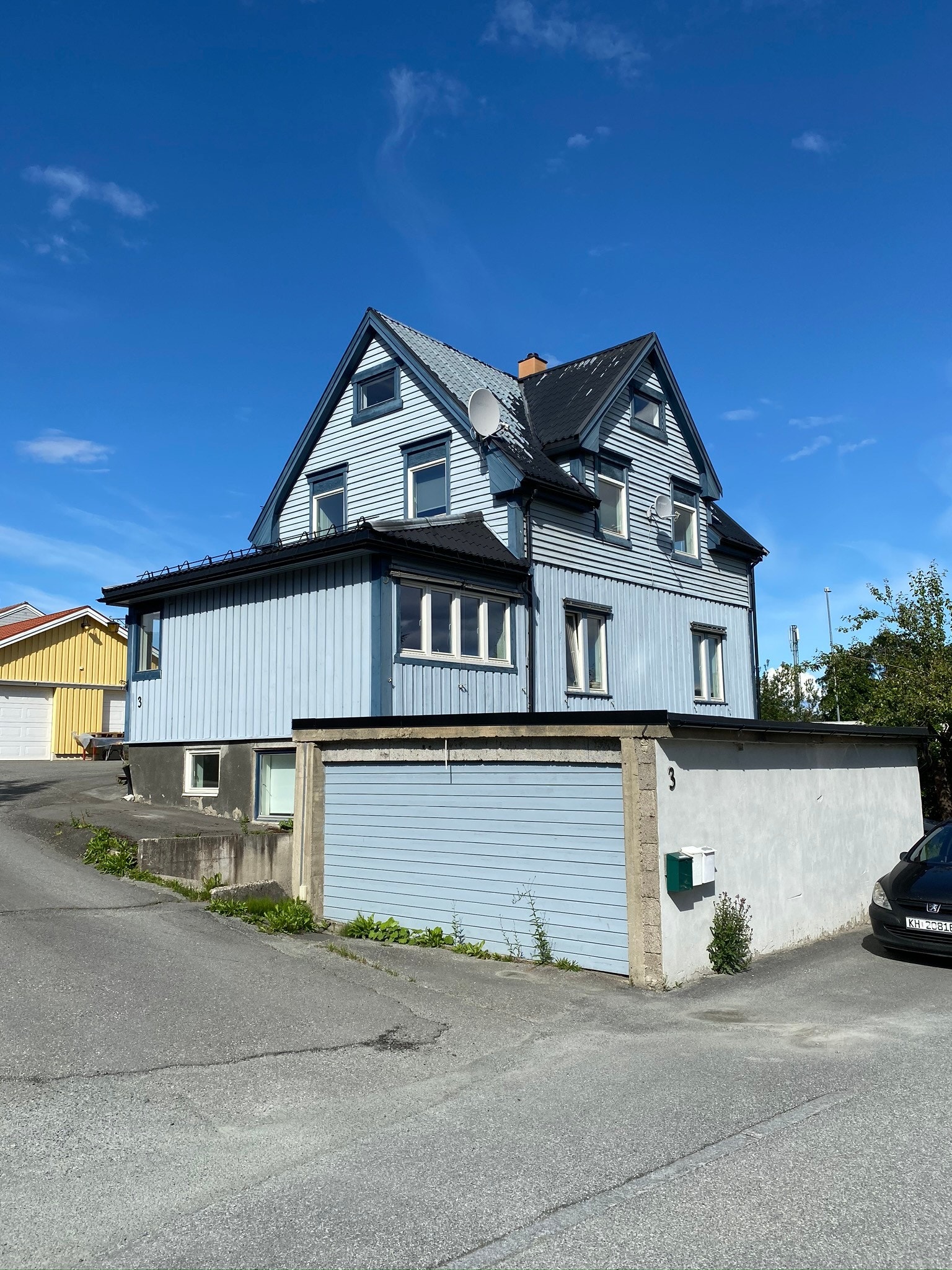 Huset sett utenfra Galleribilde
