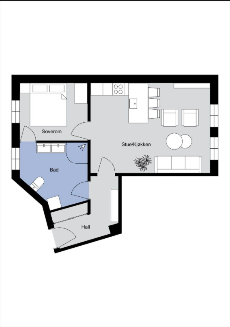 Plantegning Galleribilde