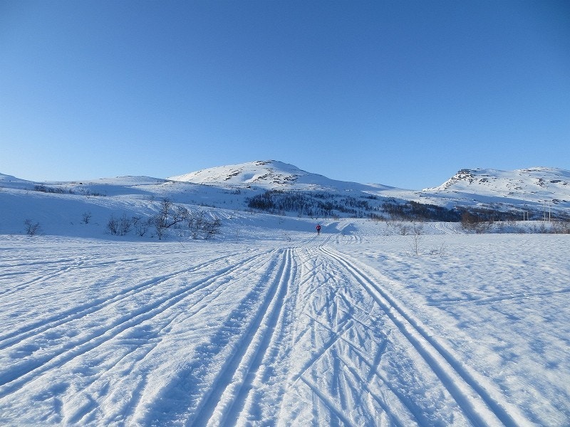 Preparert løype fra Åstestølen-området inn mot Isdalen. Rundløype Isdalen -Liseth-Maurseth. Galleribilde