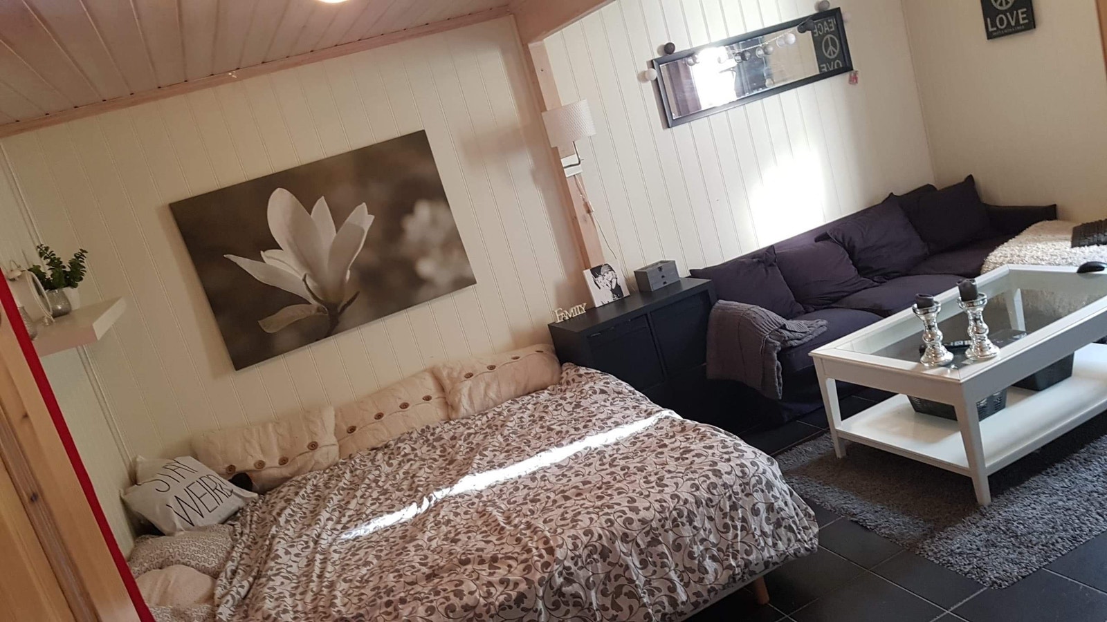 Hybel A - 20m2 i første etasje
5100 kr pr mnd inkl strøm og internett - UTLEID Galleribilde