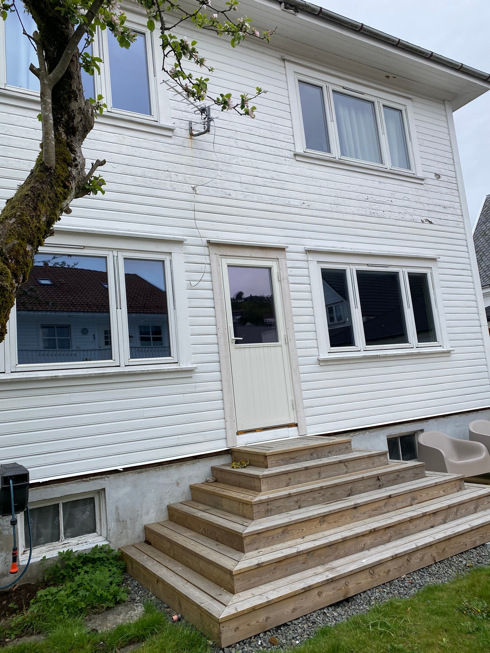 Huset sett fra hagen Galleribilde