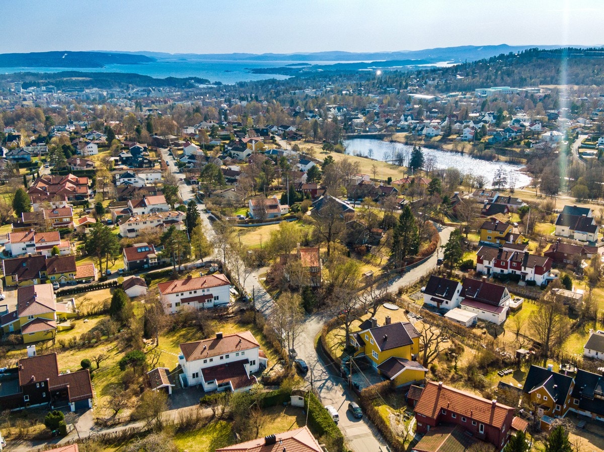 Veletablert og attraktivt villastrøk mellom Holmendammen og Slemdal. Galleribilde