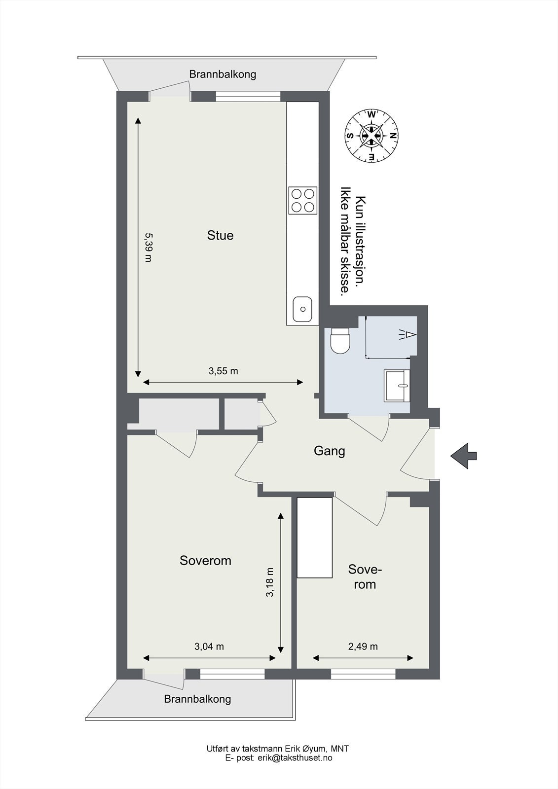 Plantegning Galleribilde