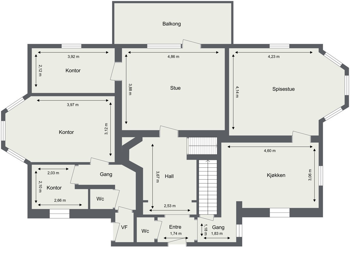 General Birchsgate 28- U.etg- 2021096 - 1. Etasje - 2D Floor Plan Galleribilde