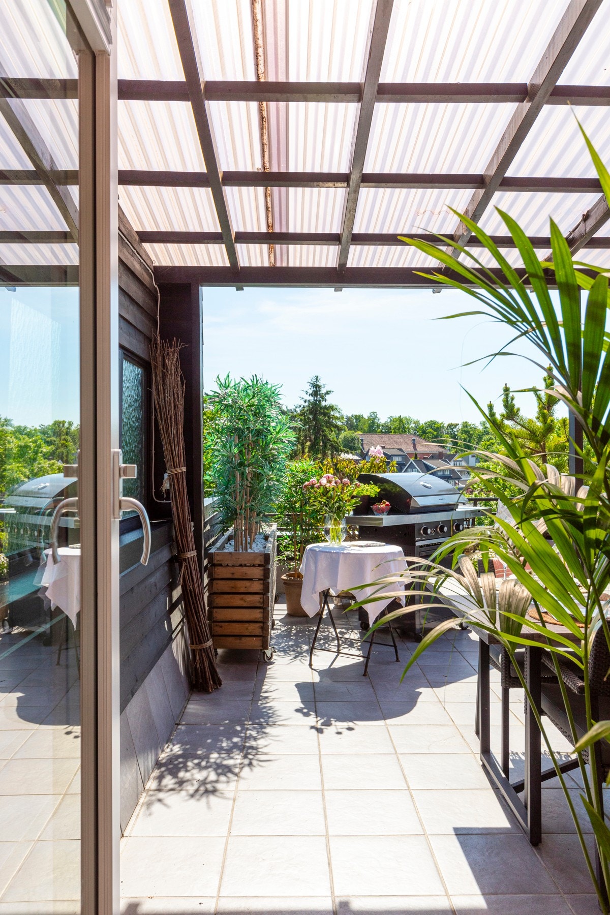 NB! Nybygget pergola i tilsvarende størrelse er satt opp etter at bildene er tatt. Galleribilde