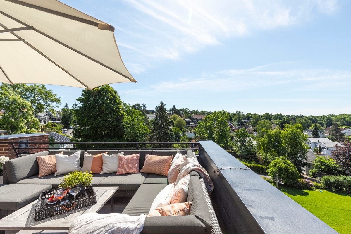 Nyt late sommerdager på din nye takterrasse.... Galleribilde
