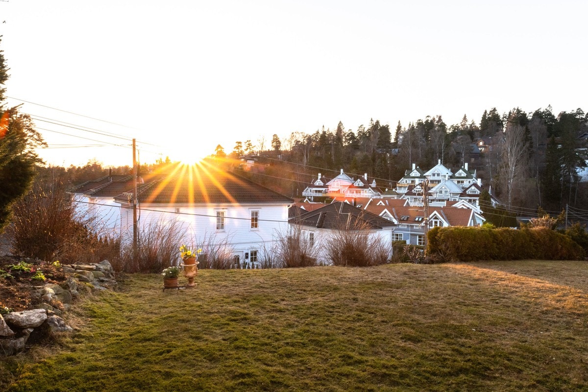 Utsikten og gode solforhold Galleribilde