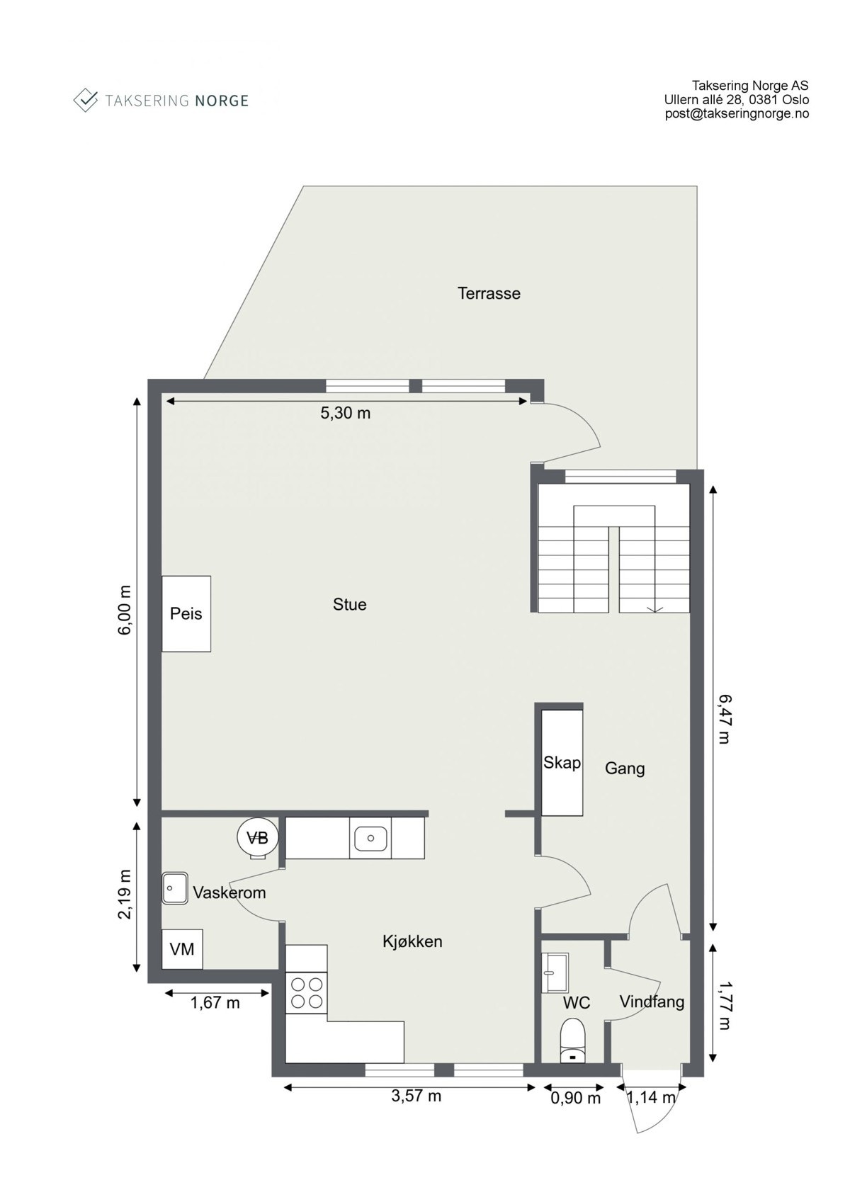 Plantegning 1 etasje Galleribilde