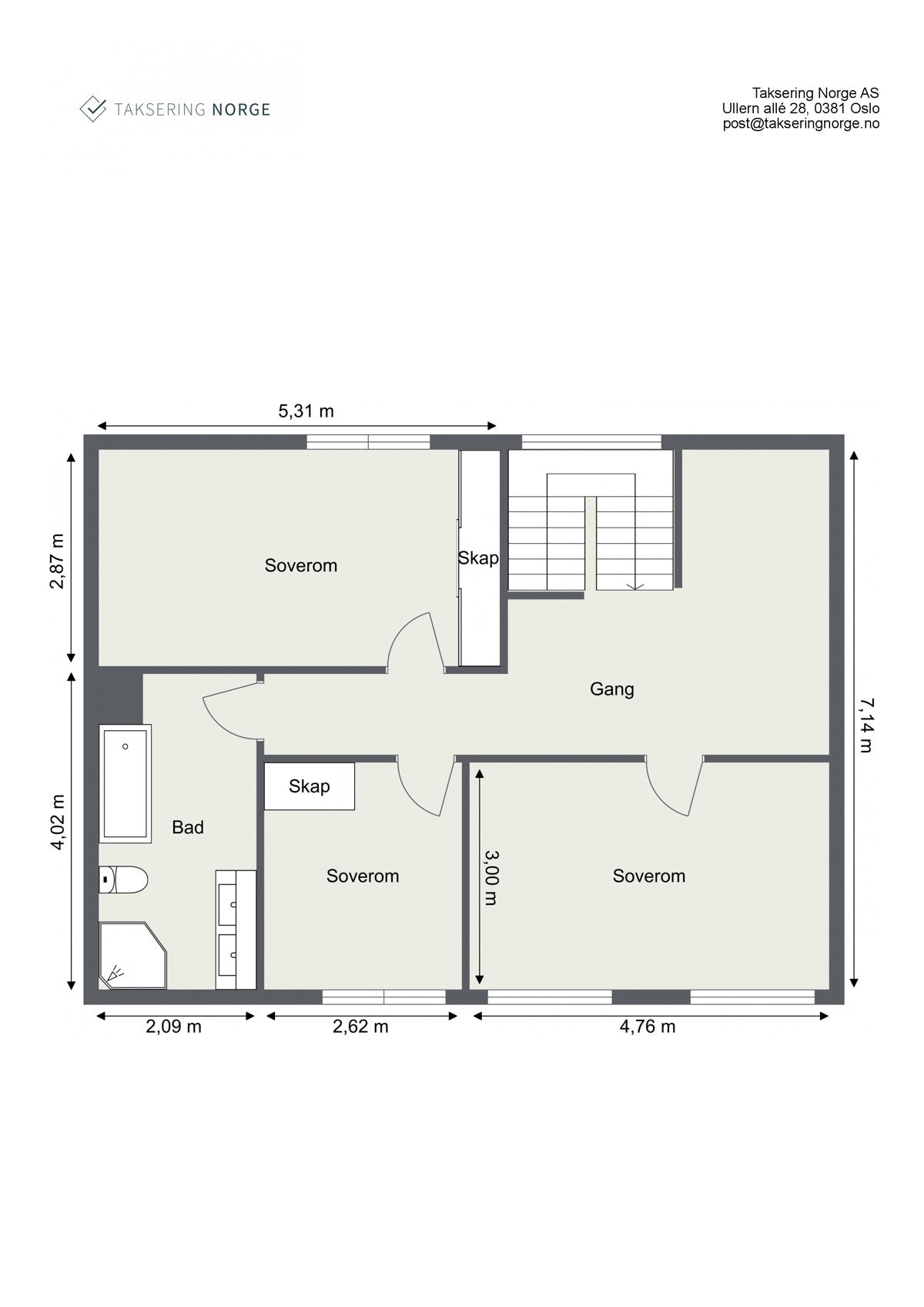 Alternativ plantegning 2 etasje Galleribilde