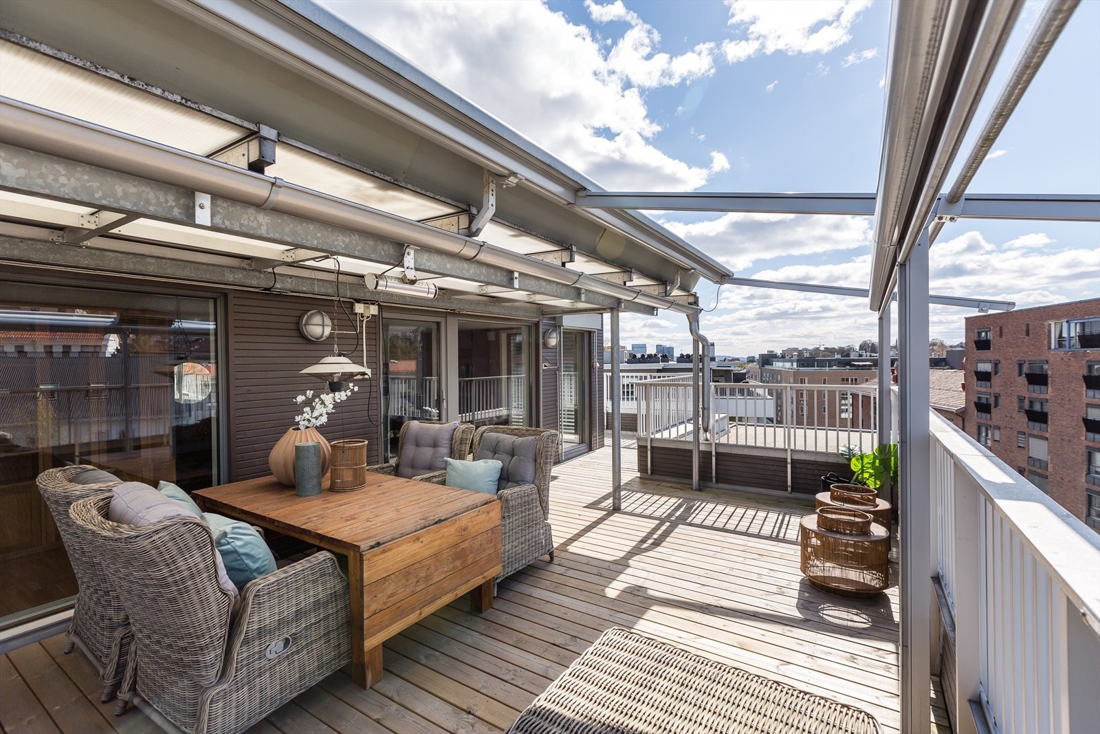 Fantastisk terrasse Galleribilde