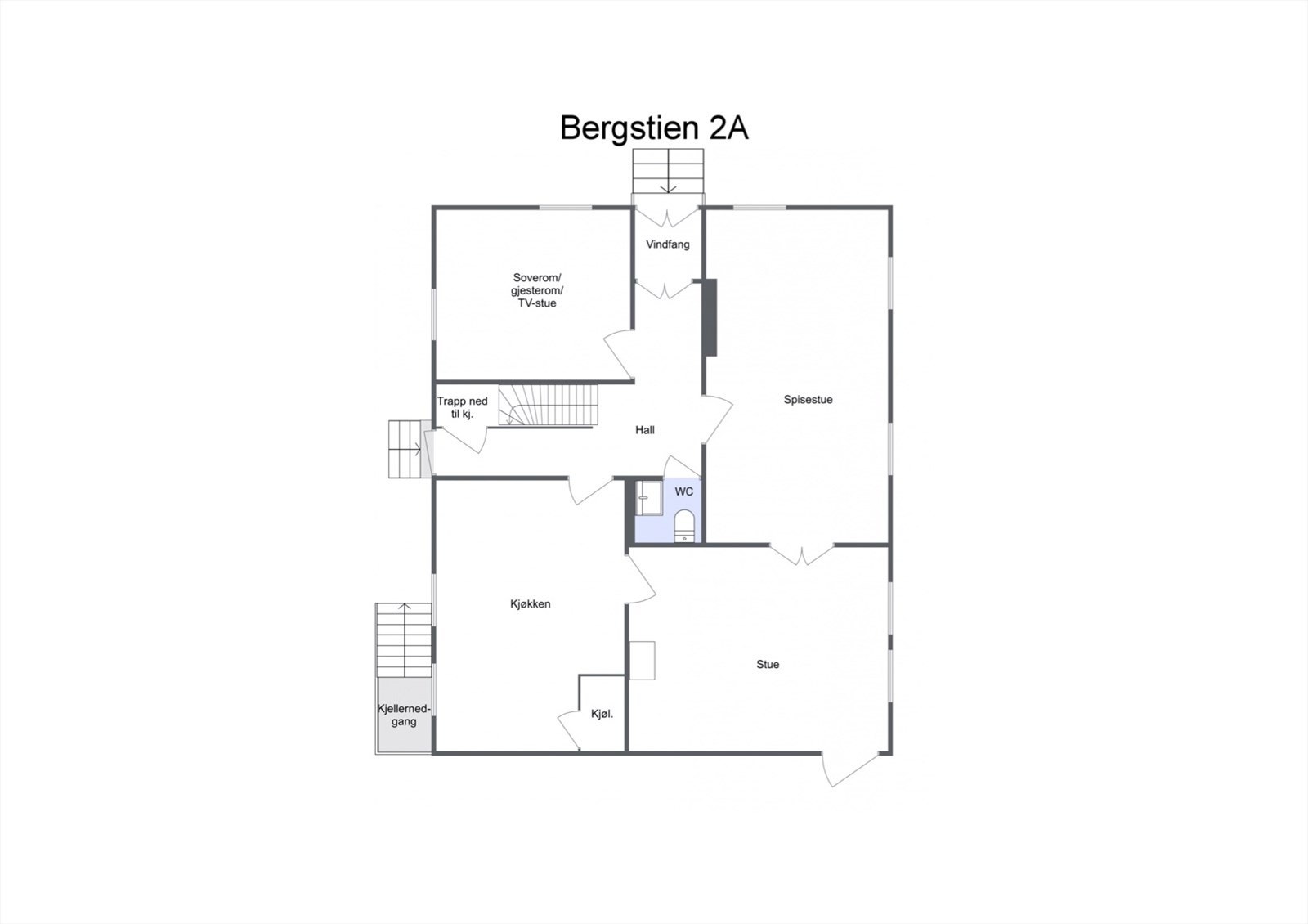 Plantegning 1.etasje. Galleribilde