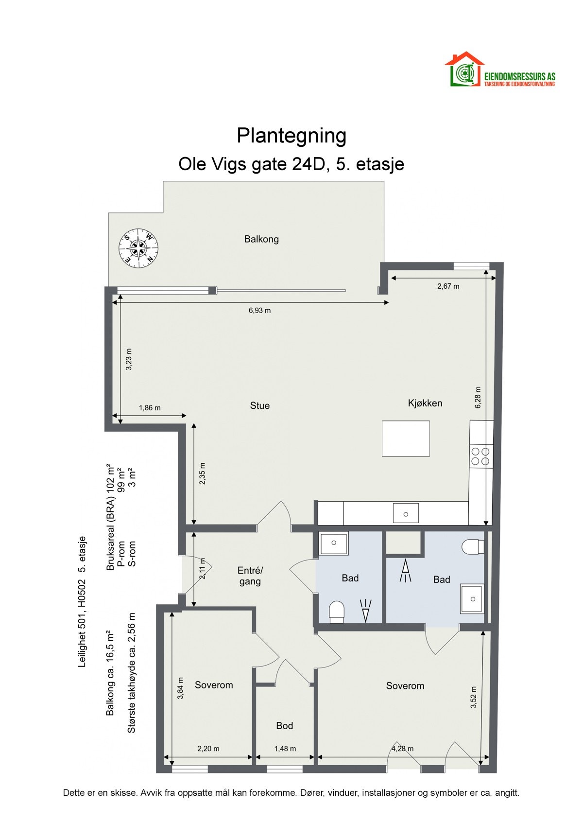 Plantegning Galleribilde