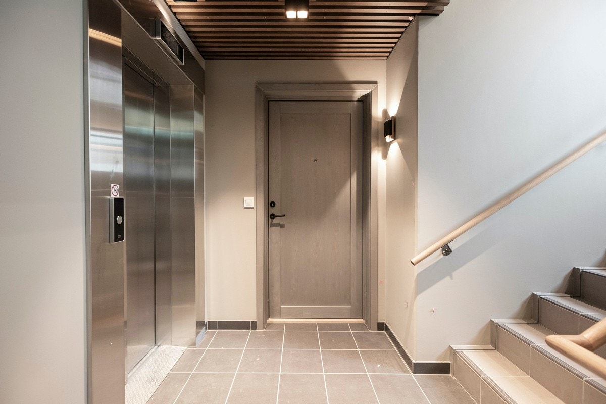 Byggets inngangsparti. Galleribilde