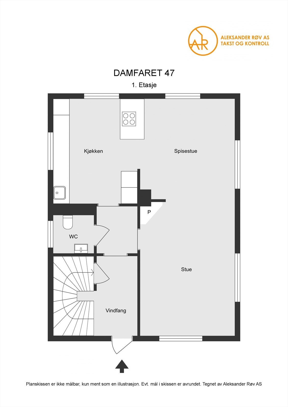 Plantegning 1.etasje Galleribilde