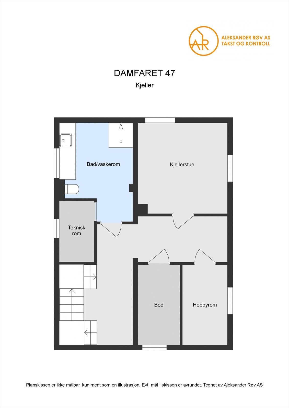 Plantegning kjeller Galleribilde
