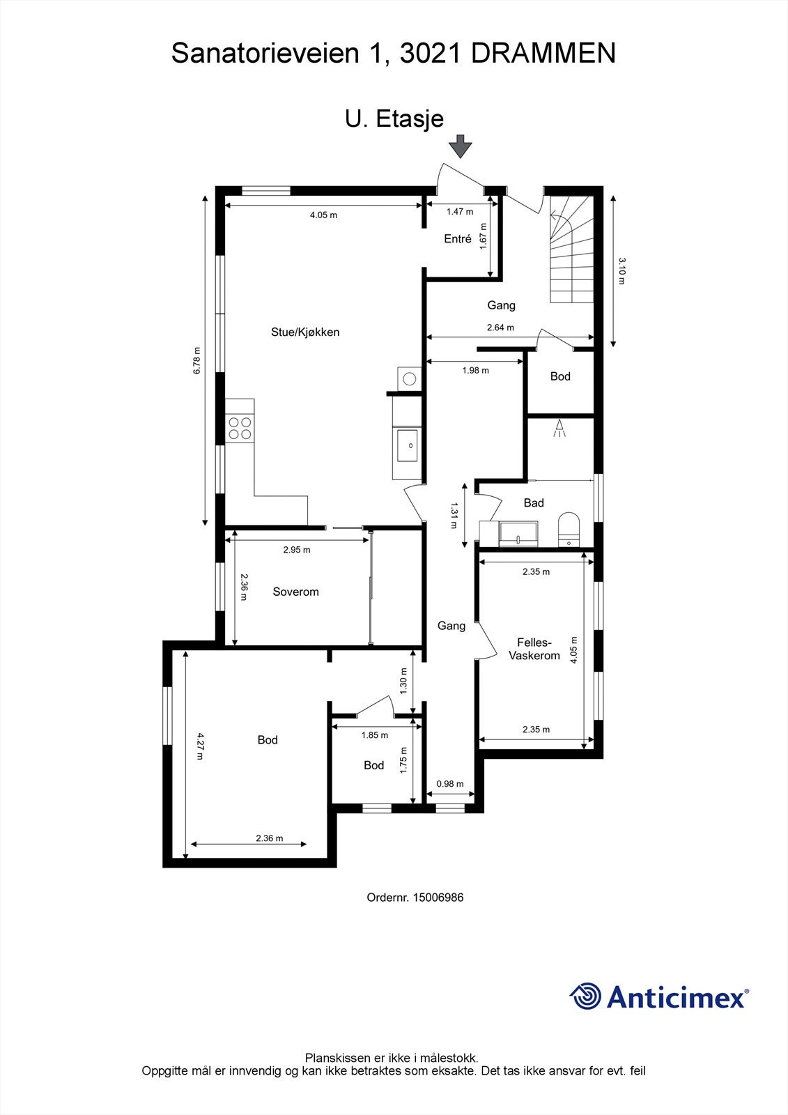 Plantegning underetasje Galleribilde