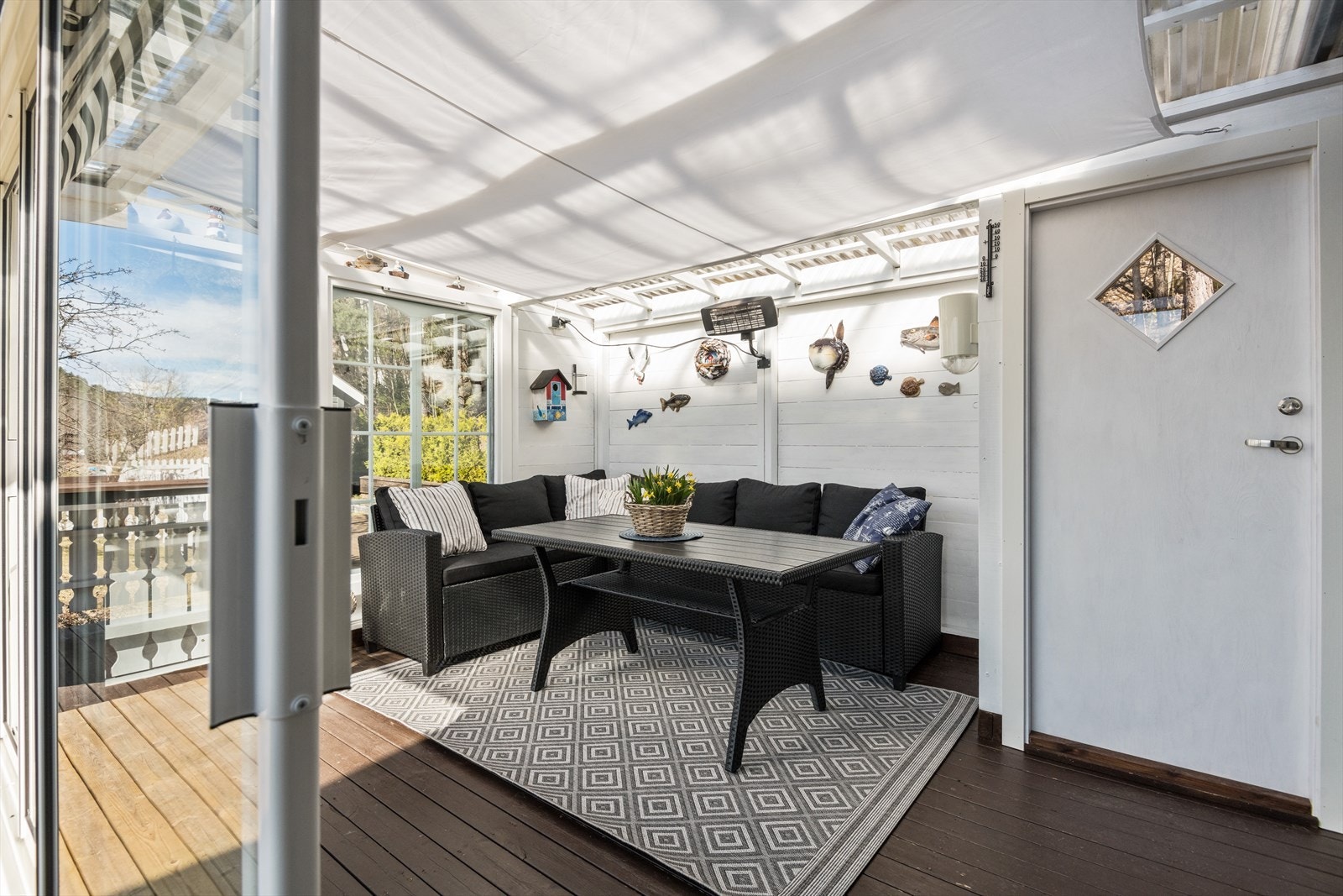 Vinterhagen kommer godt til på både sommer- og vintertid Galleribilde