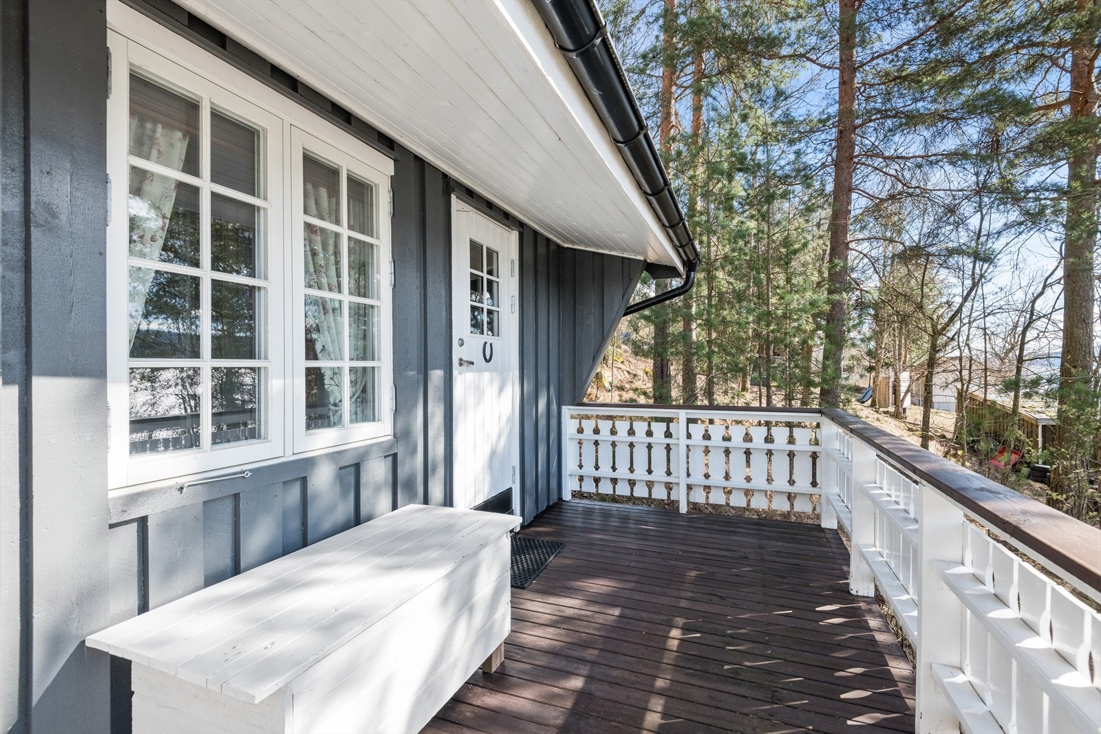 Her har du mulighet til å sette opp en liten gruppe utemøblement Galleribilde