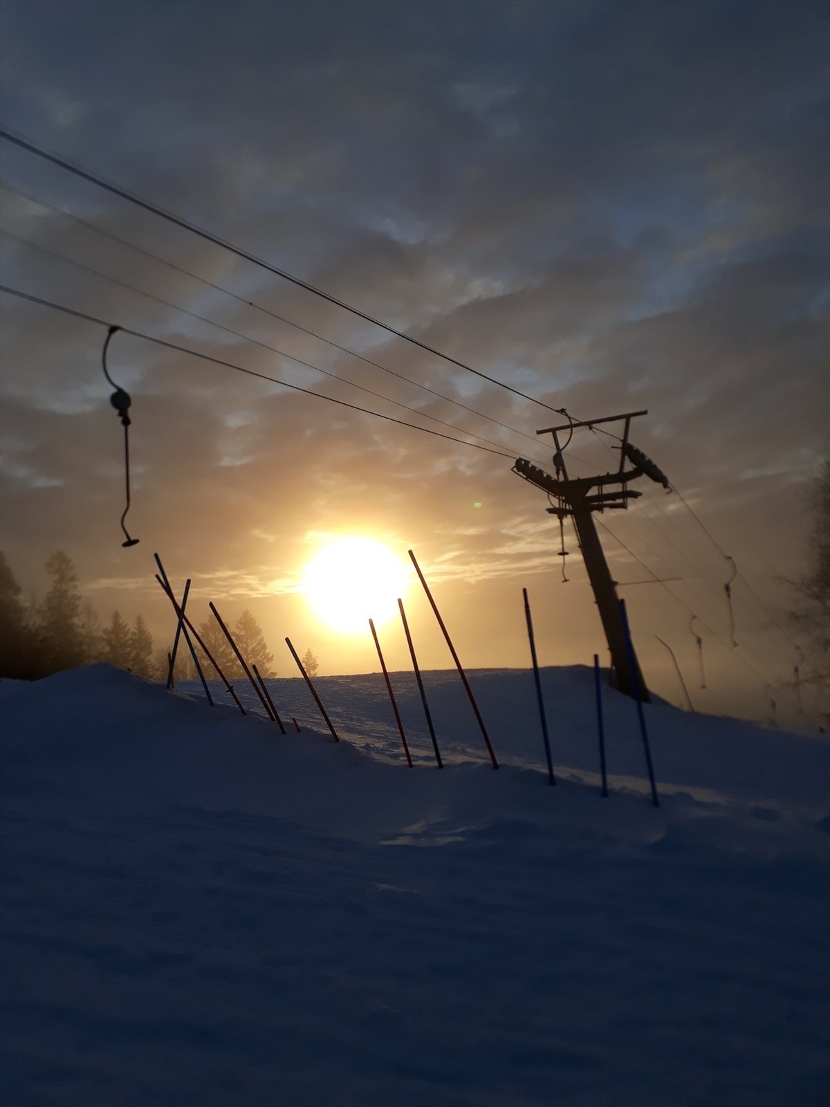 Tidlig morgen på toppen av Grefsenkleiva Galleribilde