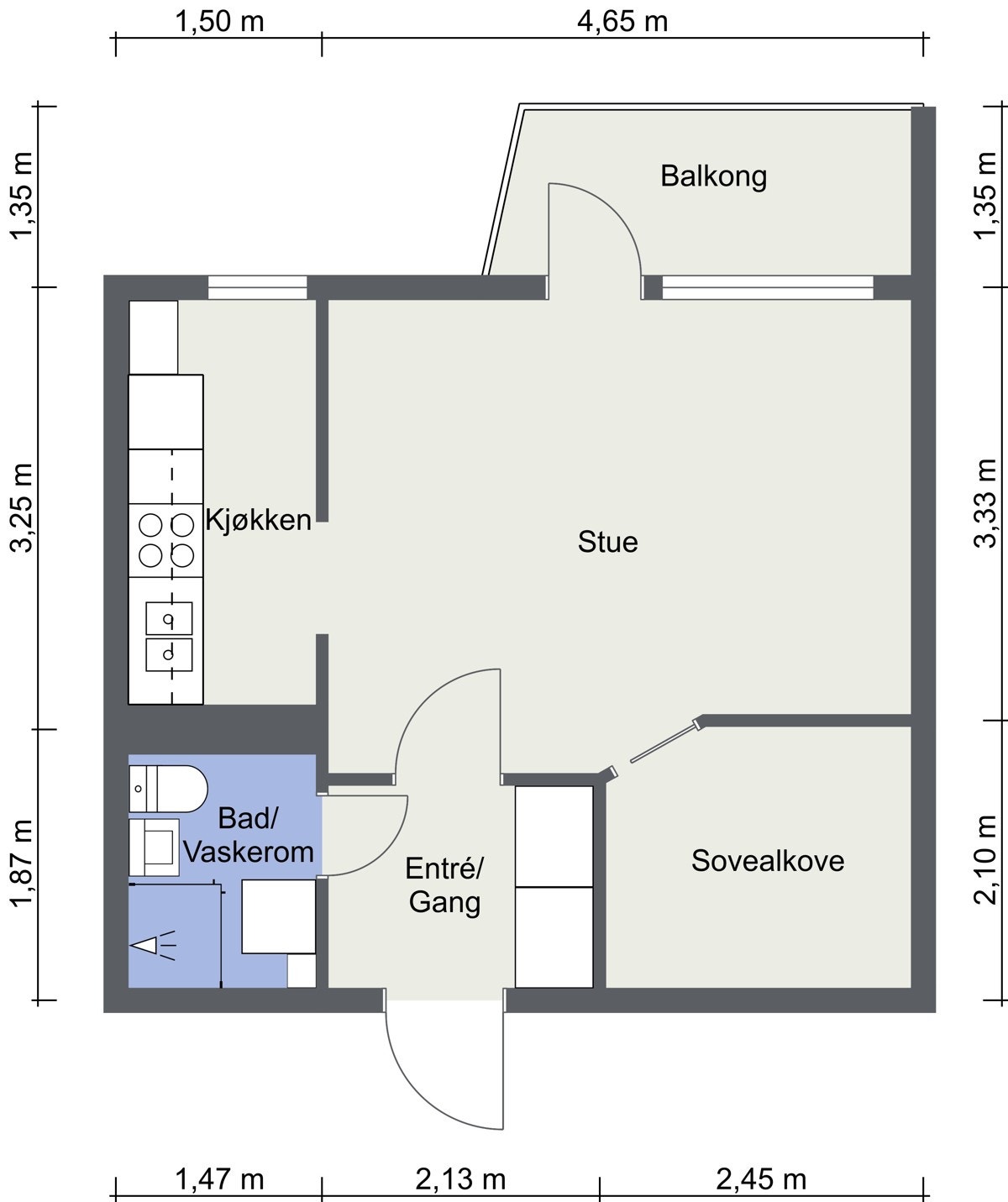 2D plantegning Galleribilde