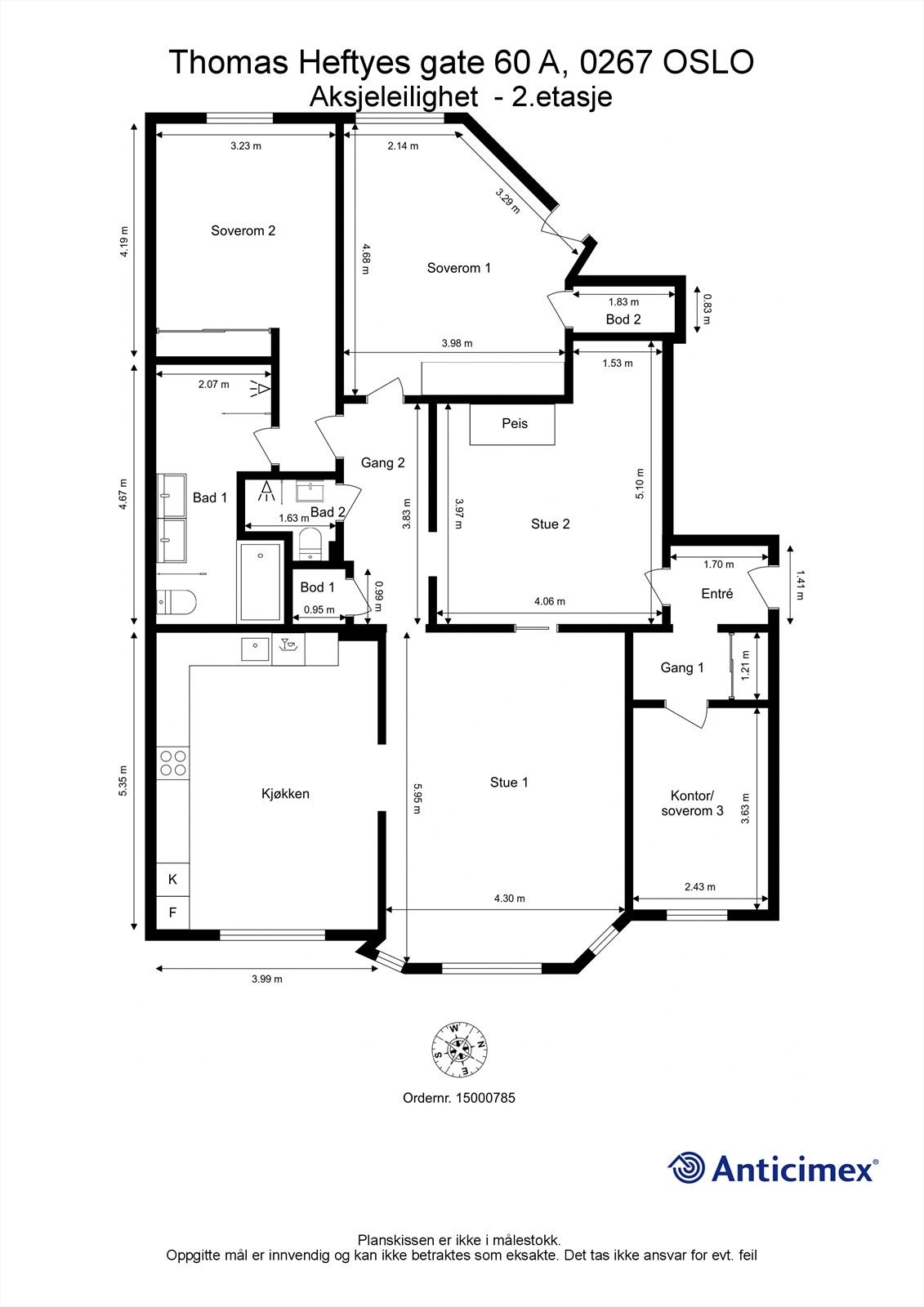 Plantegning Galleribilde