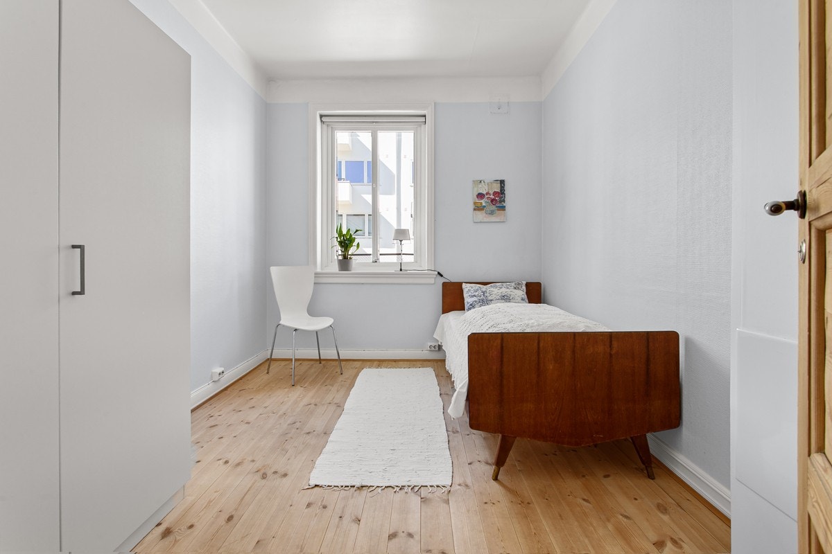 Leiligheten har tre lyse og fine soverom. Galleribilde