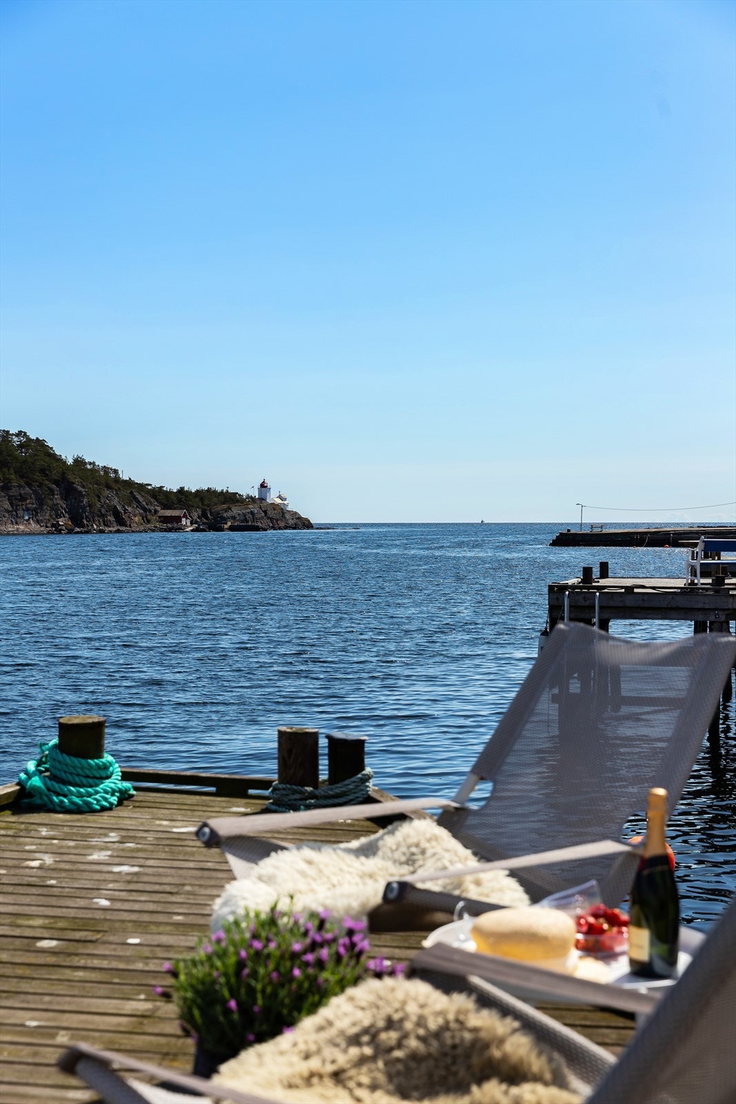Tankene kan flyte fritt når du sitter ytterst på bryggekanten. Galleribilde