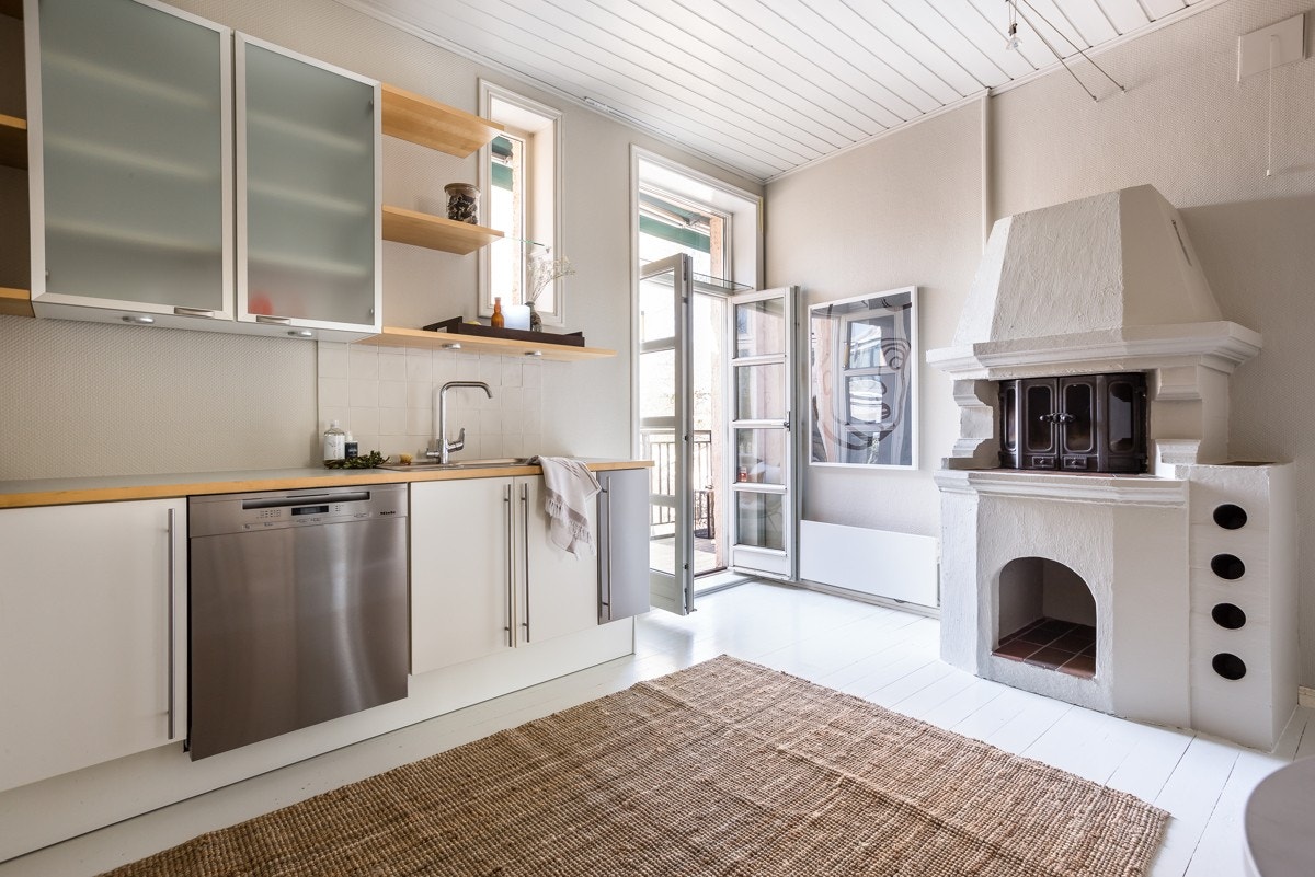 Hyggelig peis. Galleribilde