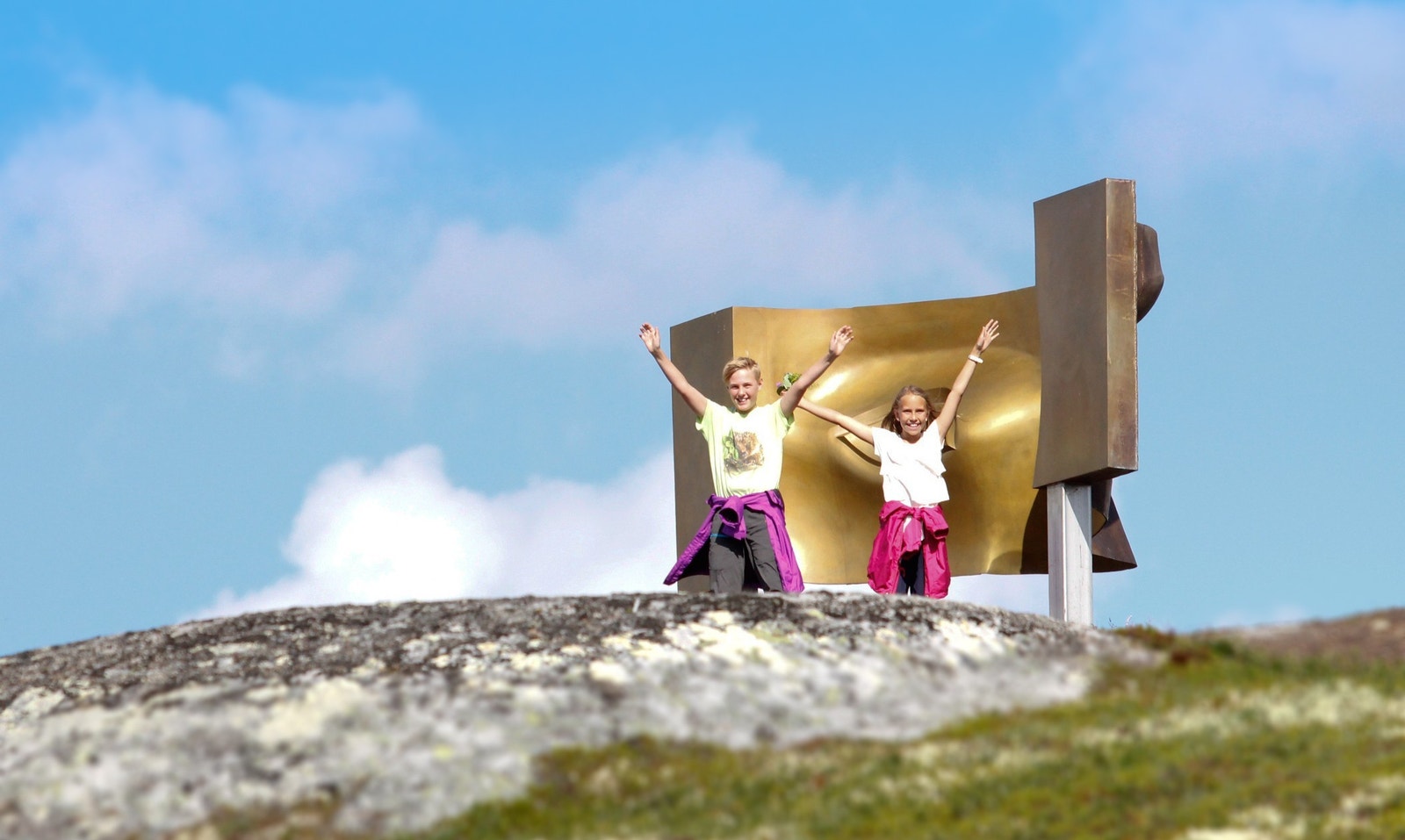 Kunst installasjonen Vidsyn- et flott turmål for hele familien Galleribilde