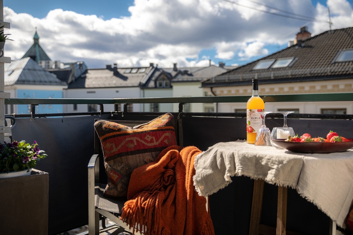 Balkongen åpner for hyggelig samvær Galleribilde