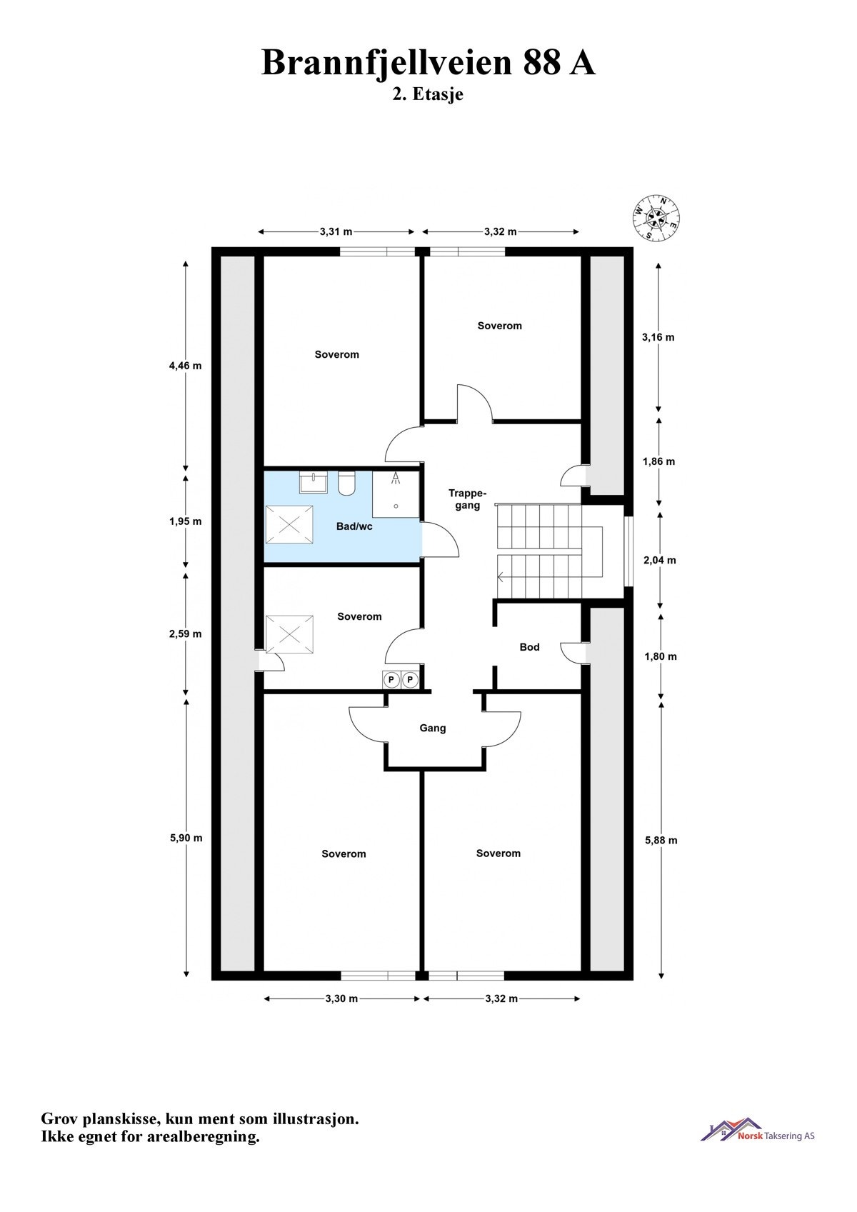 Planskisse 2. etasje Galleribilde