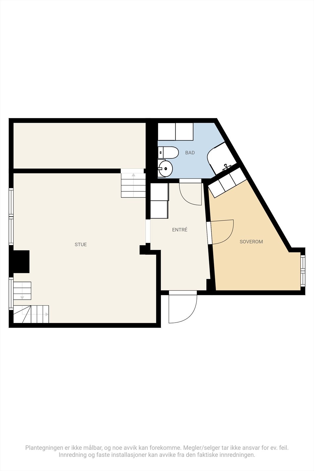 Plantegningen tar deg enkelt gjennom boligen Galleribilde