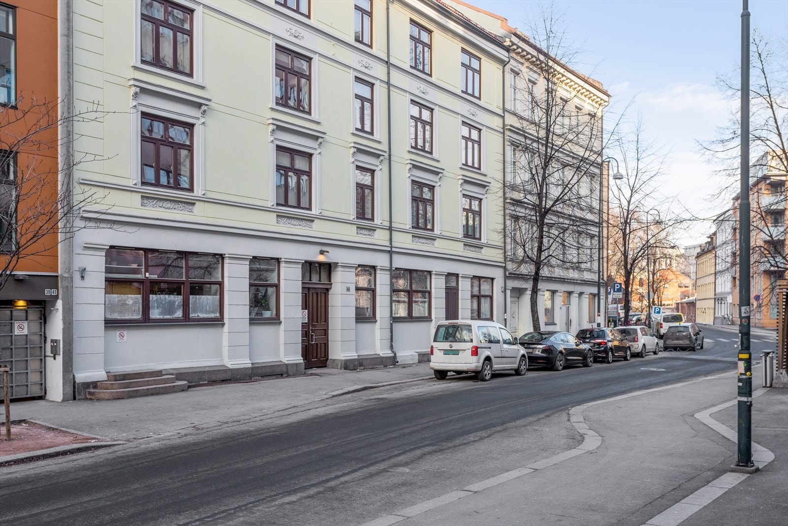 Vakker fasade av eldre preg Galleribilde