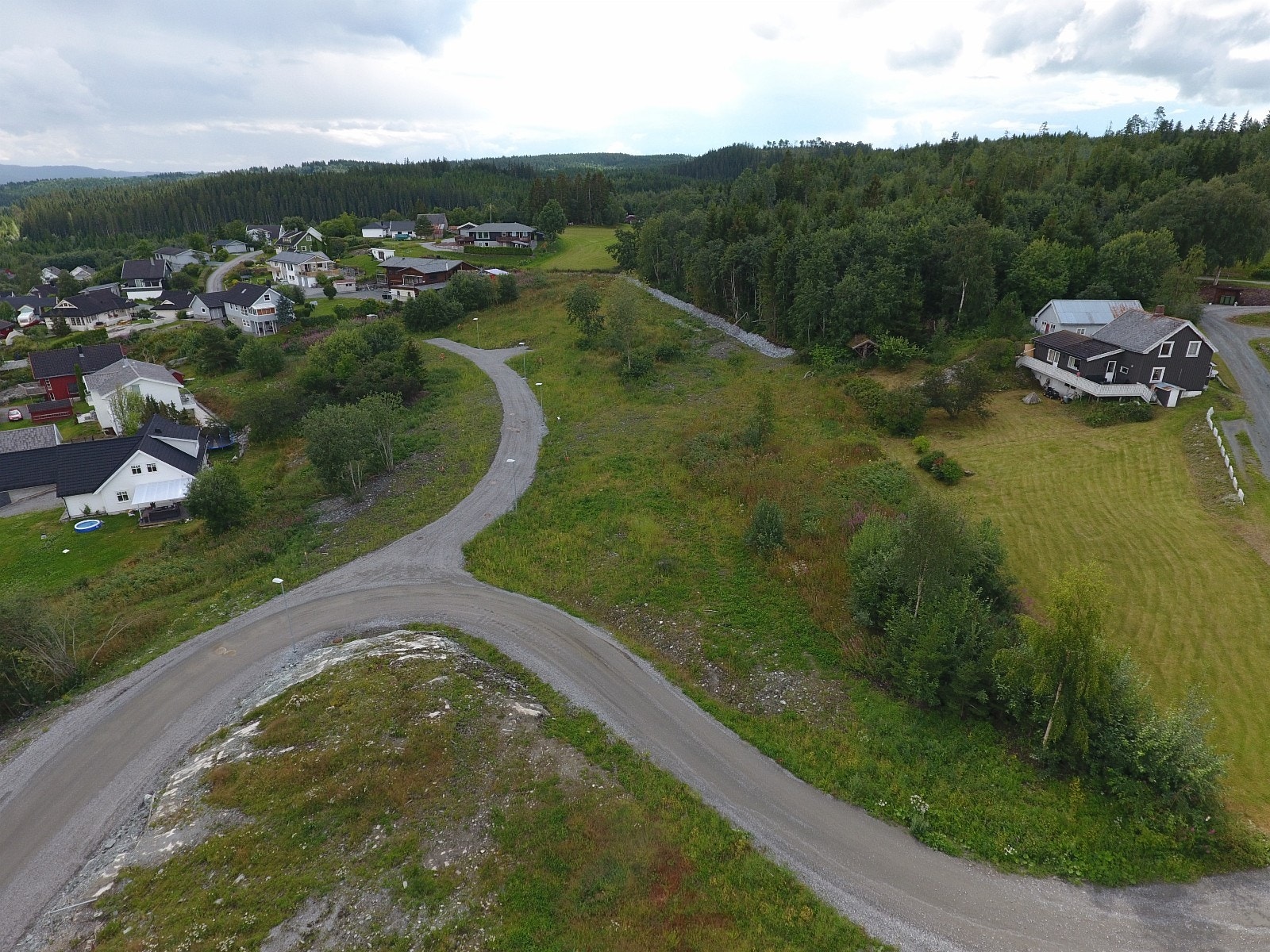 Tomteområdet sett fra nord Galleribilde