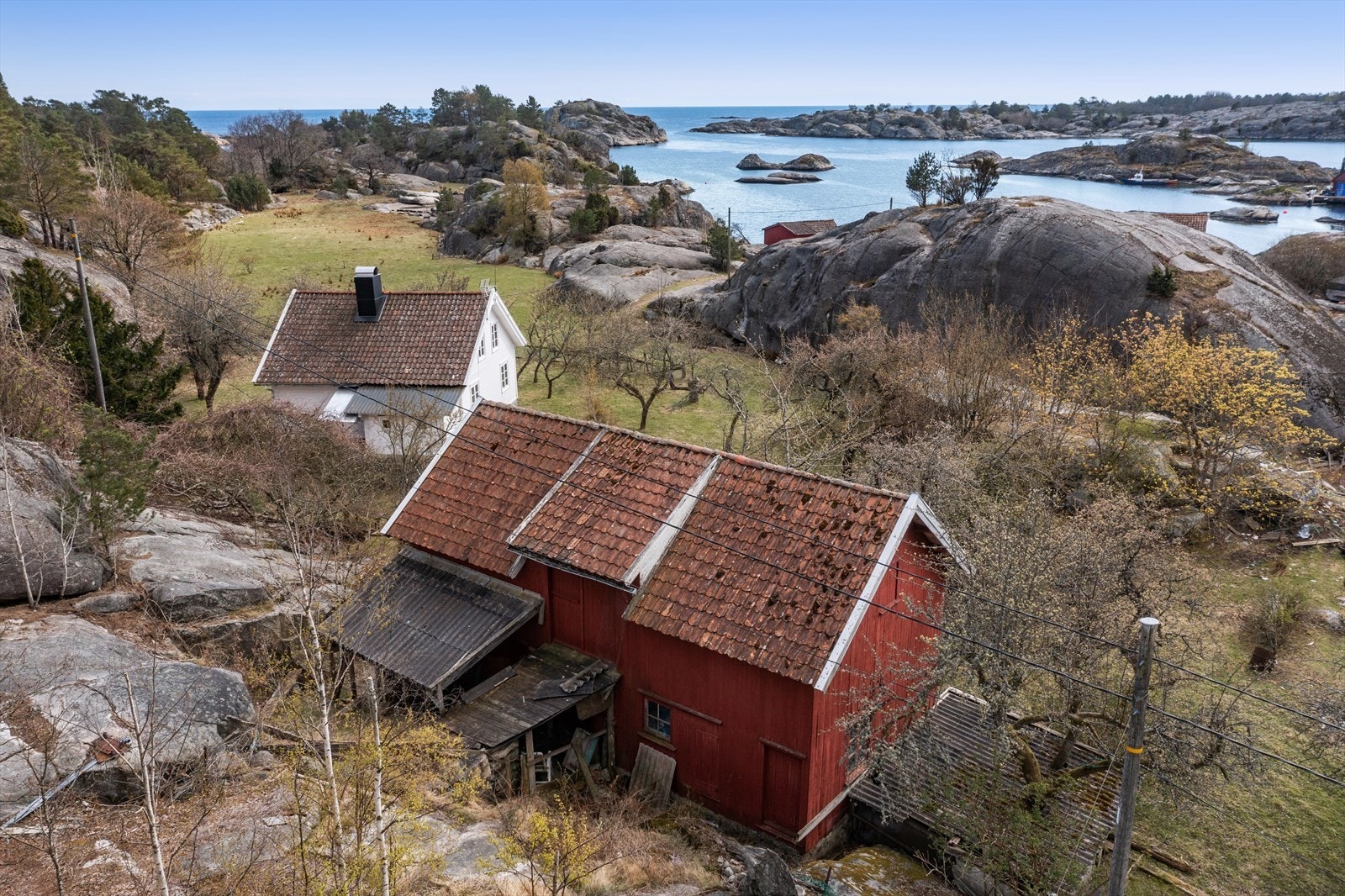 Utsikt mot Meholmen Galleribilde