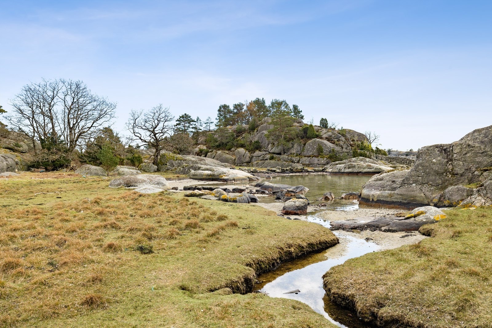 Bukta i enden av jordet foran hovedhuset Galleribilde