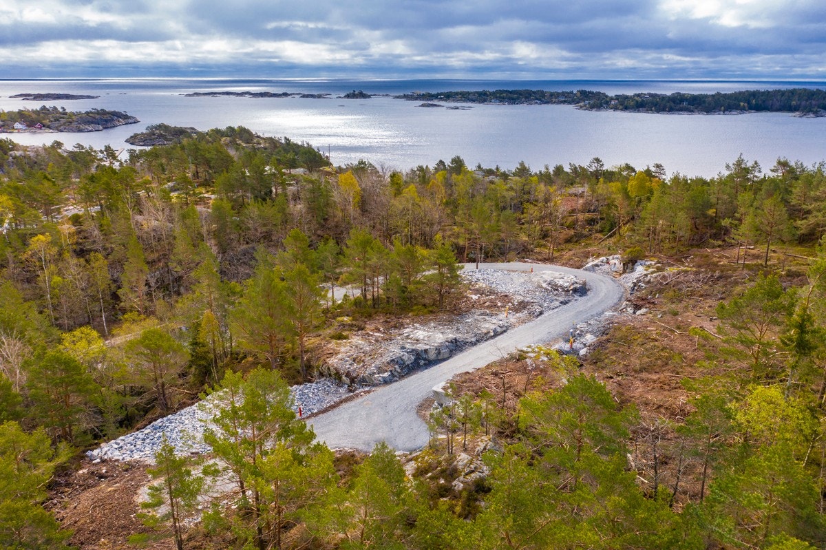 Oversiktsfoto av tomtefelt 2 Galleribilde