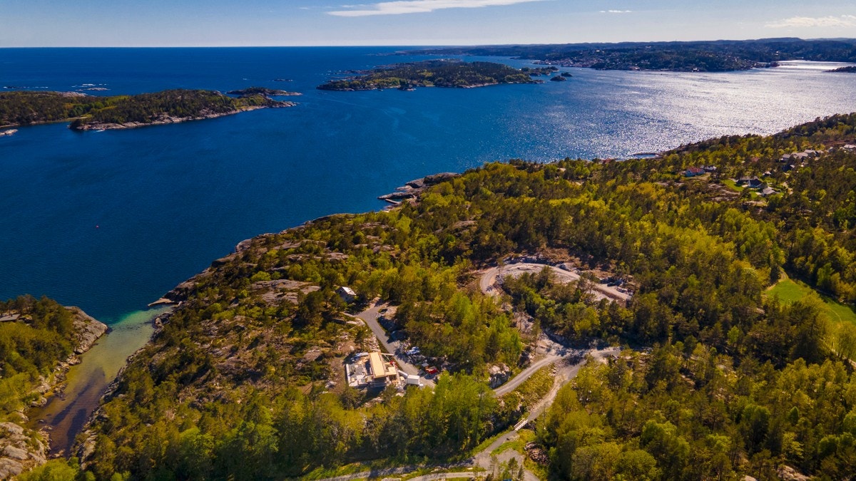 Oversiktsfoto av begge tomtefeltene Galleribilde