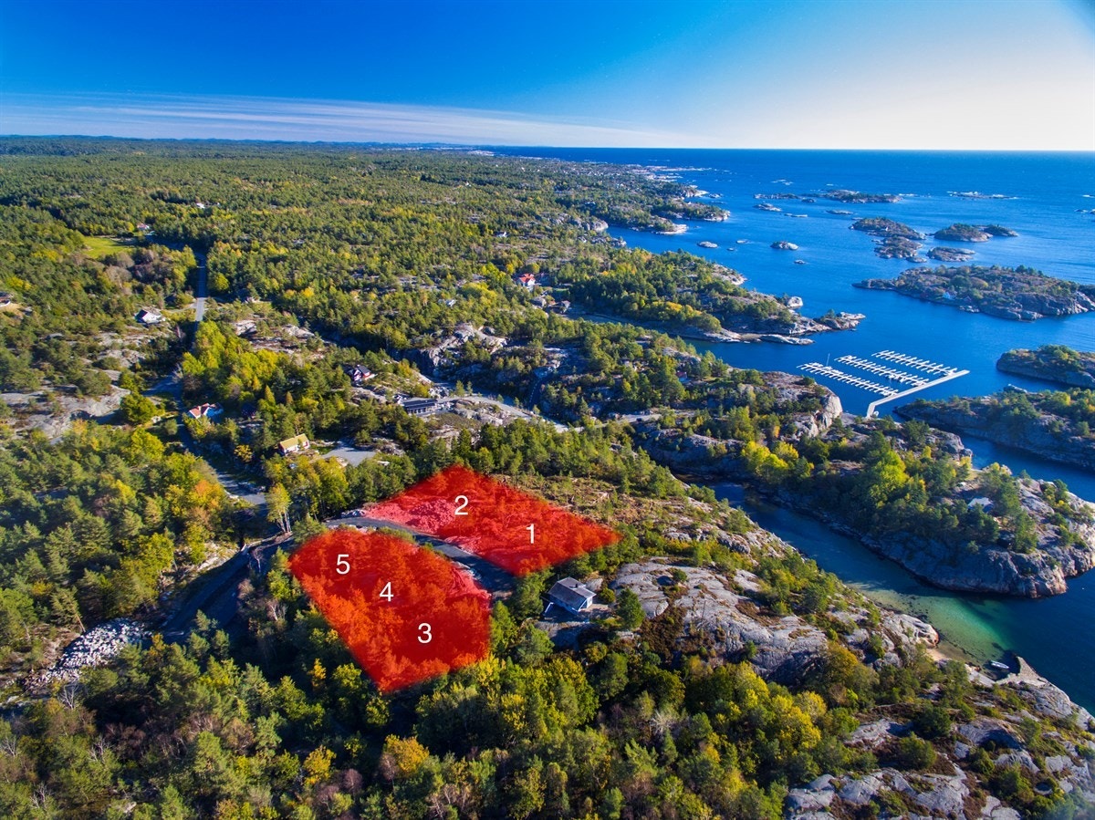 Oversiktsfoto av tomtefelt 1 Galleribilde