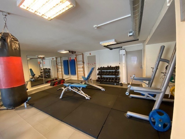 Borettslaget har treningssenter til nytte for beboerne Galleribilde