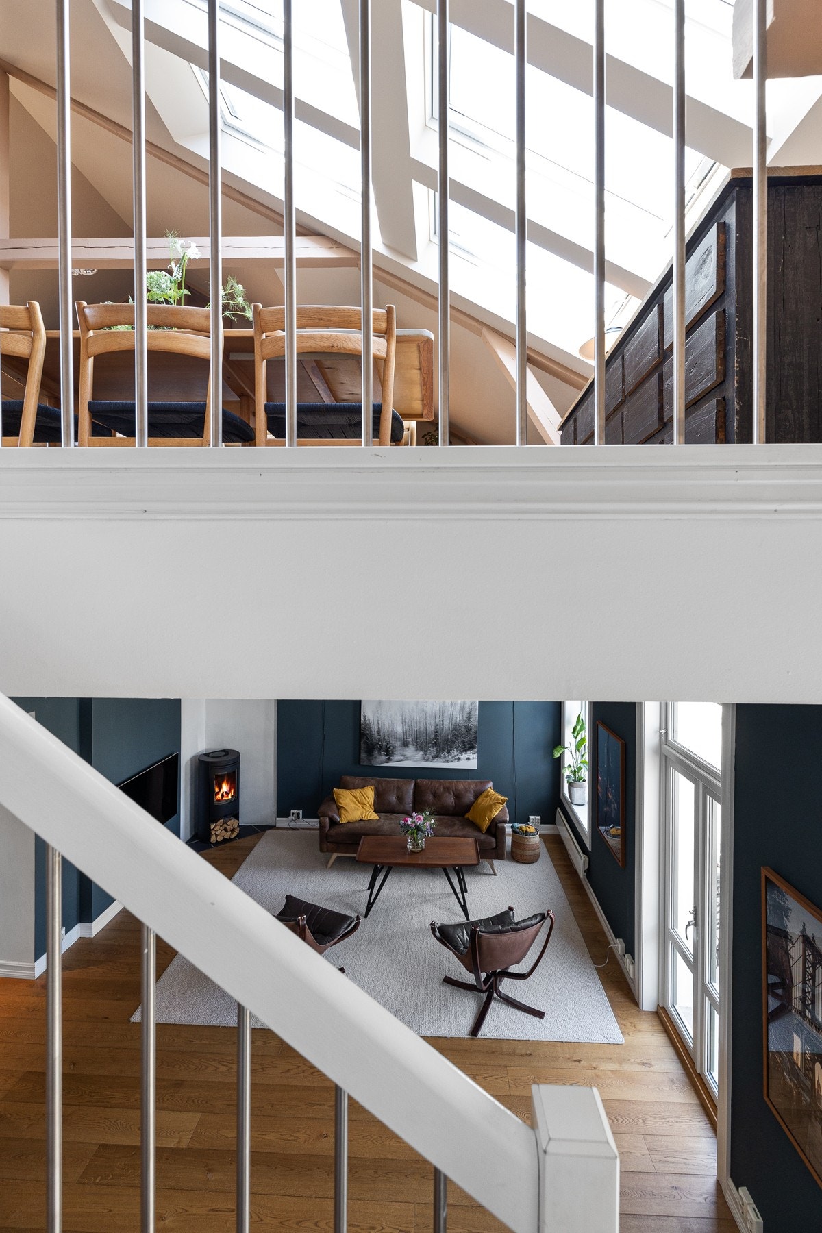 Her får du en leilighet litt utenom det vanlige, med spennende planløsning og flere innredningsmuligheter. Galleribilde