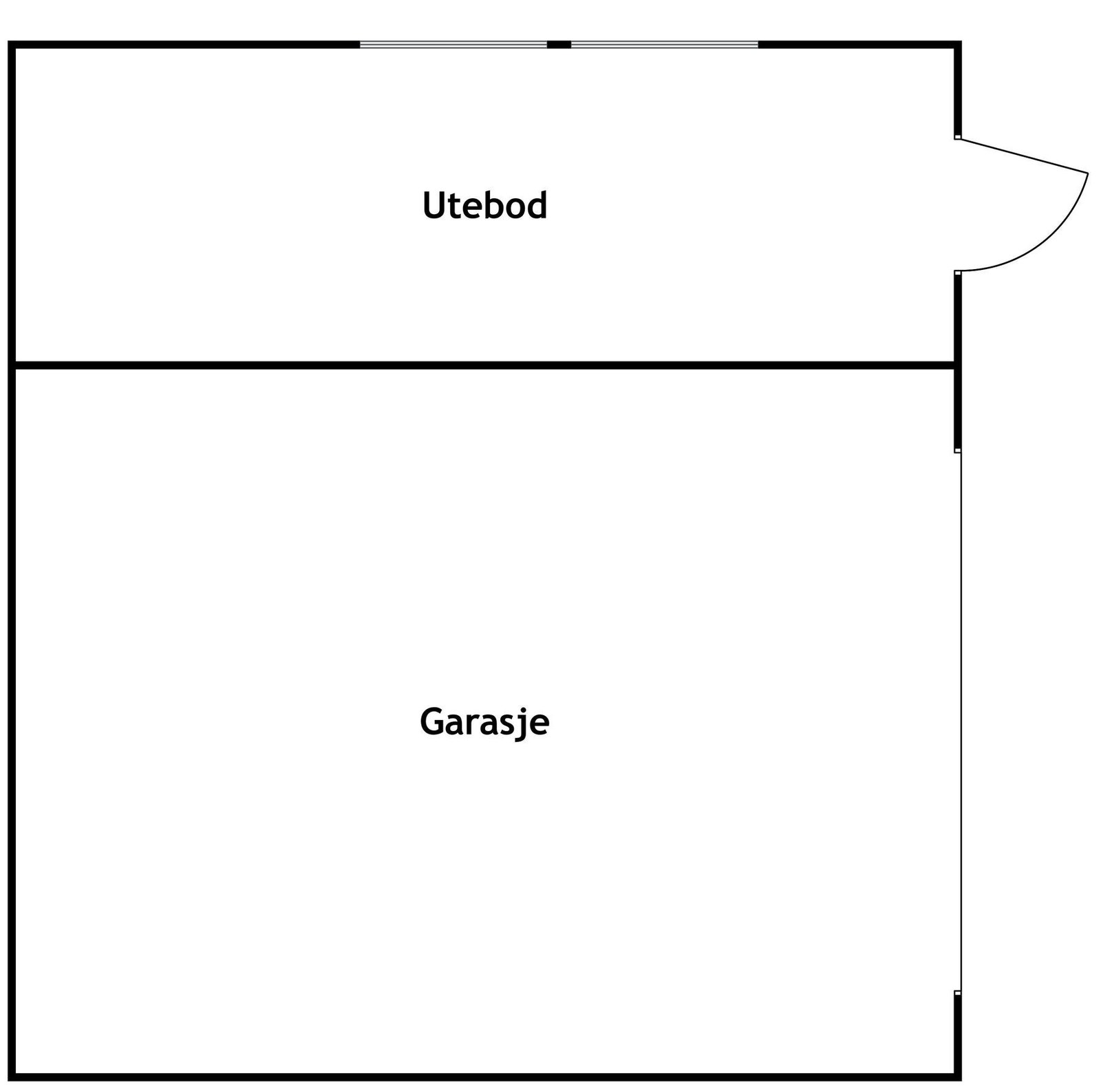 Plantegning - Garasje Galleribilde