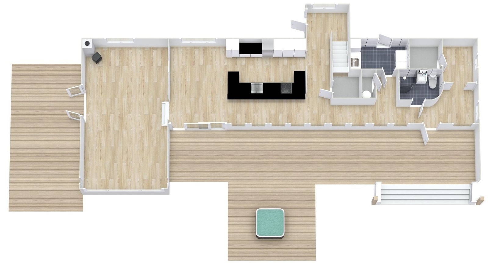 3D-illustrasjon - Hovedetasje Galleribilde