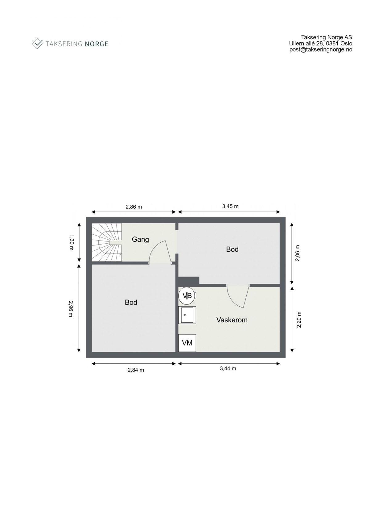 Først plantegning over disse arealene. Galleribilde