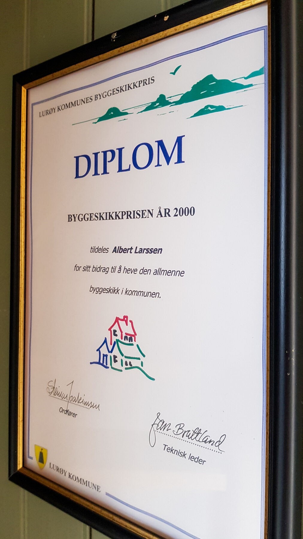 Selgernes ble i 2000 tildelt kommunenes byggeskikkpris for dette huset. Galleribilde