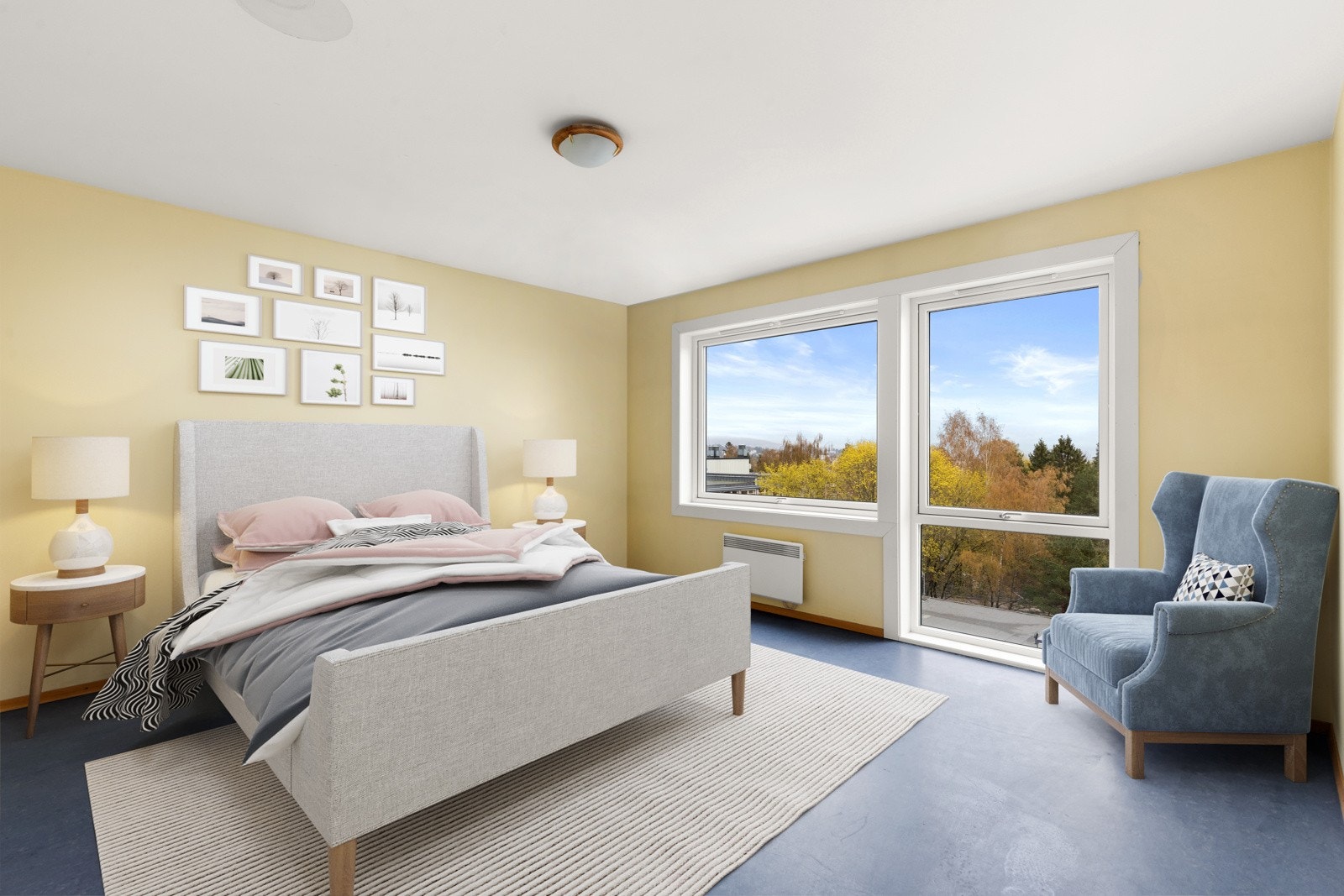 illustrasjonsbilde soverom Galleribilde