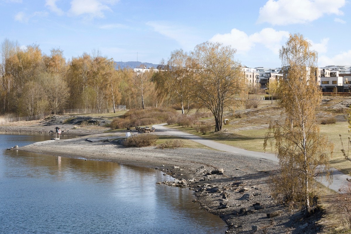 Sjøen/badestrand som nærmeste nabo. Perfekt for en morgendukkert. Galleribilde